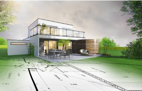 Concept home rendering and design development